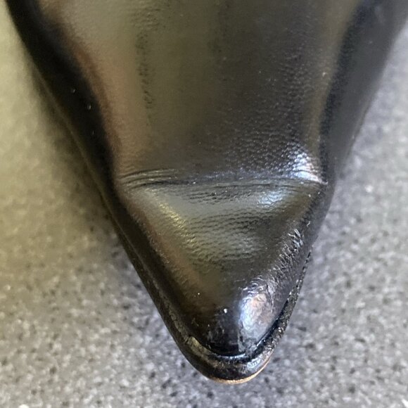 Jimmy Choo Tony 85 Classic Black Leather Pointy Heels - Picture 14 of 14